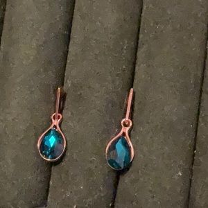 Blue Topaz Dangle Earrings